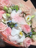 領(lǐng)香教師節鮮花速遞蝴蝶蘭玫瑰花束生日禮物表白送女友全國同城配送 粉玫瑰蝴蝶蘭混搭花束 曬單實(shí)拍圖