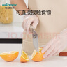穩健食品用PVC手套洗碗家務(wù)強韌耐酸堿一次性衛生手套S碼小號100只/盒 曬單實(shí)拍圖