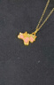 中國(guó)黃金（CHINA GOLD）獨(dú)角獸黃金項(xiàng)鏈女士足金小馬吊墜生日七夕情人節(jié)禮物送女友老婆 獨(dú)角獸吊墜約0.5g*配銀鏈【玫瑰禮盒】 曬單實(shí)拍圖