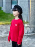 G. DUCKKIDS親子裝全家福一家三口四口秋冬紅色毛衣2024新款母子母女裝針織衫 紅色 100 (建議身高90-100CM 曬單實(shí)拍圖
