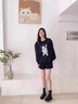 蜘蛛王內(nèi)增高馬丁靴女春秋季2025新款加絨短靴超火小個(gè)子厚底瘦瘦靴 黑色 38 曬單實(shí)拍圖