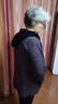 俞兆林（YUZHAOLIN）2025秋冬中老年媽媽裝絨女春秋加肥大碼200斤毛呢外套洋氣風(fēng)衣 灰色  3XL 建議136-145斤穿 曬單實(shí)拍圖