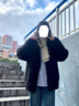 百搭韓版針織毛線紅色圍巾女2024圣誕冬季高級感新年禮物情侶圍脖 針織圍巾-酒紅色-1個裝-保暖 1 曬單實拍圖