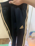 阿迪達斯 （adidas）春秋套裝 兒童運動(dòng)套裝新款戶(hù)外休閑夾克長(cháng)褲兩件套 黑/金 116 曬單實(shí)拍圖