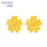 詩(shī)普琳黃金耳釘花朵5G足金甜美黃金耳釘 自戴送禮女款新年禮物 約1g 曬單實(shí)拍圖