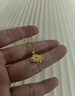 周大生 CHOW TAI SENG黃金項鏈足金四葉草吊墜女金項鏈情人節生日禮物送女友老婆媽媽 足金吊墜【贈S925銀鏈】 曬單實(shí)拍圖