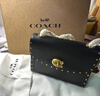 蔻馳（COACH）【雙11狂歡】女包PARKER山茶花系列小號小牛皮斜挎包鏈禮物送女生 黑色29389B4BK 曬單實(shí)拍圖
