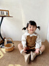 愛比樂可秋季幼兒園室內(nèi)鞋女童帆布鞋碎花單鞋軟底防滑防踢寶寶地板鞋童鞋 卡其色 【春秋帆布】 23 鞋內(nèi)長15.0cm/適合腳長14.5cm 曬單實拍圖