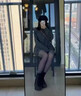 優(yōu)棵樹黑透膚光腿神器女秋冬高腰收腹提臀連褲襪保暖黑絲超透加絨打底褲 黑透膚連腳【200g/10-20°c】 1條 均碼 【適合80-150斤/155-175cm】 曬單實拍圖