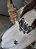 魯雅爾 美式BF風(fēng)小貓純棉短袖T恤女夏季重磅寬松半袖小個(gè)子顯瘦內(nèi)搭上衣 白灰色 L 建議100斤到120斤 曬單實(shí)拍圖