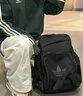 阿迪達斯ADIDAS三葉草 Logo拉鏈開(kāi)合雙肩包 男女包JD5522 黑色 NS 曬單實(shí)拍圖
