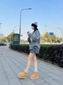 品牌斷碼雪地靴女秋冬季新款韓版百搭厚底棉鞋女加絨保暖女鞋冬季 栗色 37 曬單實(shí)拍圖