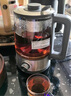 美的（Midea）養(yǎng)生壺煮茶壺泡茶1L復(fù)古噴淋式蒸汽煮茶器小型辦公室燒水壺煮茶燒水一體電熱水壺花茶壺蒸茶器 【精鋼系列】+輕音萃取MK-C10-Pro1 1L 曬單實拍圖