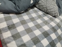 雅鹿·自由自在A(yíng)類(lèi)毛毯子午睡毛巾被子午休秋冬保暖披肩毯空調毯灰格180*200cm 曬單實(shí)拍圖