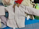 森馬（Semir）棉服女冬季中長款輕薄寬松拼接燈芯絨翻領(lǐng)插肩袖棉衣101724112007 曬單實(shí)拍圖