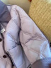 FSHE小香風(fēng)棉服外套女撞色翻領(lǐng)夾棉秋冬款時(shí)髦洋氣輕薄棉衣少女棉襖女 紫色 S 曬單實(shí)拍圖
