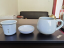 雅瓷汝窯陶瓷茶水分離杯家用帶蓋帶中漏辦公室泡茶杯同心杯 汝窯同心杯290ml1只 曬單實(shí)拍圖