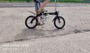 大行（DAHON）折疊自行車14英寸超輕便攜小輪男女式單車BYA412 黑色BA接頭 曬單實(shí)拍圖