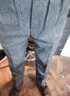 羅蒙（ROMON）那不勒斯毛呢男士西裝褲大碼秋冬人子紋寬松直筒復(fù)古休閑男褲卷邊 灰色長(zhǎng)褲 35 2尺7(150-160斤) 曬單實(shí)拍圖