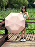 左都（ZUODU）太陽(yáng)傘防紫外線防曬傘晴雨兩用陽(yáng)傘全自動(dòng)折疊高顏值便攜輕便小巧 曬單實(shí)拍圖