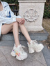 星期六品牌超火老爹鞋女2025秋季新款厚底鞋子時(shí)尚輕便增高運(yùn)動(dòng)休閑女鞋 米白色 SSD1112E23 37 曬單實(shí)拍圖