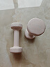 Keep 彩色浸塑啞鈴 男女家用家庭健身肌肉塑形手臂輕重量櫻粉 1kg*2 曬單實(shí)拍圖