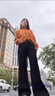 憶思減喇叭褲女寬腿2025春秋新款寬松大碼高腰遮胯顯瘦闊腿牛仔褲女長褲 黑色 L 建議(105-115斤) 曬單實拍圖