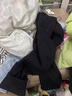 羅蒙（ROMON）羊毛休閑褲男士秋冬季加絨加厚寬松毛呢松緊腰中年爸爸褲子男 深灰色 2XL【適合150-165斤】2.7-2.8尺腰圍 曬單實(shí)拍圖