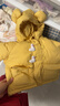 嘟嘟家女童棉襖冬裝加厚兒童棉服冬季潮寶寶外套深冬洋氣童裝 黃色 90 曬單實拍圖
