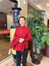 恒源祥媽媽裝秋冬毛衣外套新款紅色喜慶婚宴禮服中老年女兩件套針織上衣 酒紅色 XL 【80-105斤】 曬單實拍圖