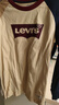 Levi's 李維斯兒童裝男童長(zhǎng)袖T恤春秋款圓領(lǐng)打底衫百搭撞色插肩袖上衣 焦糖布丁白 150 /72 【建議身高140-152cm】 曬單實(shí)拍圖