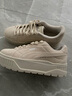 彪馬（PUMA）【厚底鞋】復古增高小白鞋女子美拉德松糕鞋KARMEN397457 雪白色-雪白色-03 37 曬單實(shí)拍圖