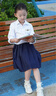 衣諾坊女童半身裙中長(cháng)百褶裙子春秋兒童畢業(yè)演出服團體服校服 曬單實(shí)拍圖