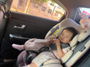 貝倍適（BAYBETSS）兒童安全座椅汽車(chē)用0-4-12歲寶寶360度旋轉嬰兒車(chē)載坐椅ISOFIX 米灰色【遮陽(yáng)棚+上拉帶+側保護】 曬單實(shí)拍圖
