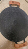 探險者（TAN XIAN ZHE）圍爐煮茶烤盤(pán)燒烤盤(pán)烤肉盤(pán)韓式烤肉煎烤盤(pán)卡式爐家用麥飯石烤肉鍋 30CM明火款【櫸木防燙把手】 曬單實(shí)拍圖