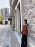 恰凡（QIAFAN）中年媽媽秋裝洋氣短款夾克外套2025新款中老年女裝春秋季薄款上衣 FJws5J 紅色外套 XL  （推薦90-105斤） 曬單實拍圖