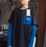 FILA斐樂(lè)兒童童裝長(zhǎng)袖T恤2025年秋季小童大童青少年透氣運(yùn)動(dòng)T 曬單實(shí)拍圖