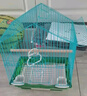 鸚鵡新型鳥(niǎo)窩家用虎皮玄鳳觀(guān)賞鳥(niǎo)籠子大號小型牡丹八哥珍珠鳥(niǎo)專(zhuān)用 琉璃藍【長(cháng)30*寬22*高38cm】 標配（吊壞+站桿+食水盒2+糞盤(pán)） 曬單實(shí)拍圖