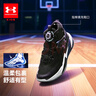安德瑪（Under Armour）童鞋兒童強力籃球鞋中性大童秋季新款BOA旋鈕男女童籃球鞋2531504 曬單實(shí)拍圖