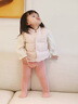 G.DUCKKIDS小黃鴨童裝羽絨馬甲兒童外套秋冬季嬰幼兒衣服白鴨絨女寶寶外出服 粉色 80 尺碼建議9-12個(gè)月cm 曬單實(shí)拍圖