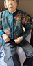 俞兆林奶奶秋冬裝針織衫老年人女加絨外套媽媽口袋開(kāi)衫上衣老人保暖毛衣 紅色加絨款 2XL 建議105-120斤 曬單實(shí)拍圖