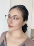 青年時(shí)代純鈦超輕半框眼鏡女款近視有度數(shù)專業(yè)配鏡顯瘦素顏眼睛框架高級(jí)感 山茶框 配1.56防輻射萬新鏡片 曬單實(shí)拍圖