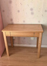 源氏木語(yǔ)精選橡木書(shū)桌現代簡(jiǎn)約辦公桌電腦桌北歐原木風(fēng)家用書(shū)房學(xué)習桌子 橡木原木色單抽書(shū)桌90*50*75cm 曬單實(shí)拍圖