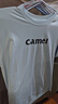 駱駝（CAMEL）夏日T恤男女微寬松圓領(lǐng)短袖冰感上衣 C35BAXLN050 冰爽藍 M 曬單實(shí)拍圖