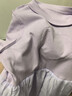 迪士尼愛莎公主裙子女2025新款女童連衣裙春秋兒童公主裙LX81227 紫130 曬單實拍圖