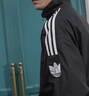 adidas休閑簡(jiǎn)約三條紋梭織立領(lǐng)夾克外套男裝秋季阿迪達斯三葉草 黑色 (偏小，推薦買(mǎi)大1碼)   XL 曬單實(shí)拍圖