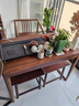 小木窩茶桌 小戶(hù)型陽(yáng)臺茶桌椅組合烏金木實(shí)木茶臺茶幾禪意功夫泡茶道桌 1米茶桌 (移動(dòng)石頭茶盤(pán)) 曬單實(shí)拍圖