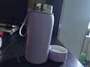2025新款保溫杯大容量便攜食品級學(xué)生兒童顯溫隨手杯水杯 香芋紫隨行保溫杯1個(gè) 曬單實(shí)拍圖