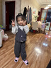 G.DUCKKIDS小黃鴨女童秋季套裝2025新款洋氣兒童毛線(xiàn)馬甲三件套女寶寶春秋裝 灰色 90 建議1~2歲【 80-90cm】cm 曬單實(shí)拍圖