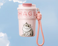 霸王茶姬（CHAGEE）保溫杯咖啡杯水杯子茶杯便攜伴手禮316不銹鋼萌寵泡泡杯布偶貓 曬單實拍圖